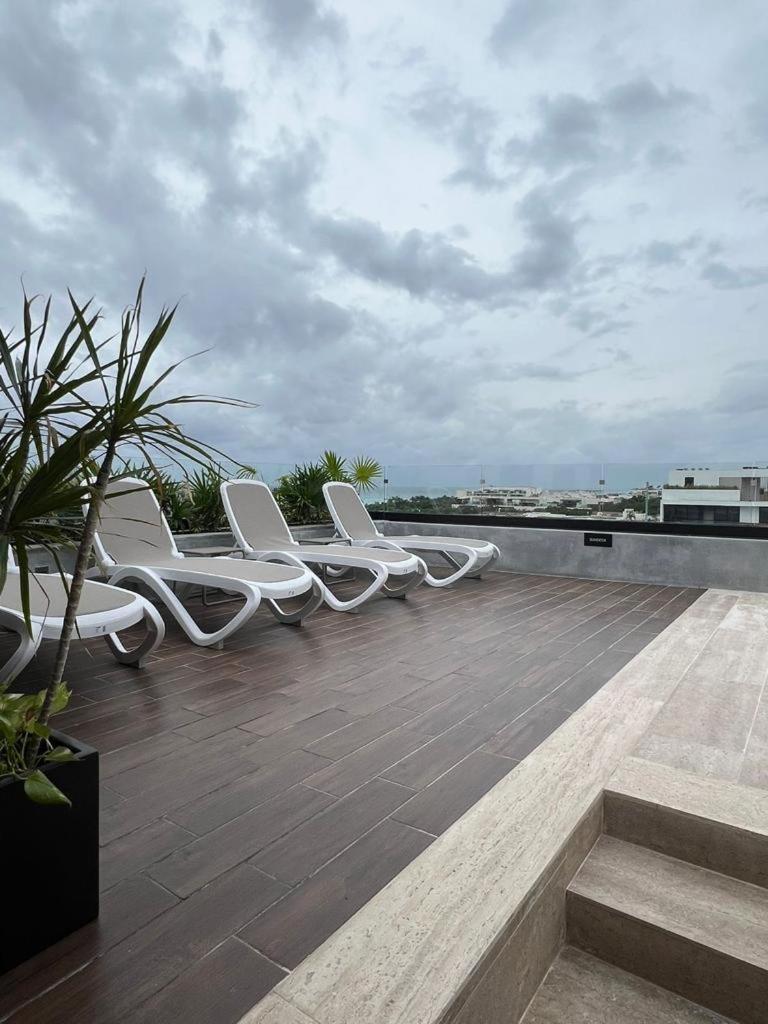 Big, Modern And Beautiful Beach Apartament 1Br Ocean View Playa del Carmen Bagian luar foto